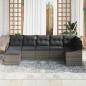 Preview: Sofa Set 7 stk. Grau [Synthetisch]: Poly Rattan