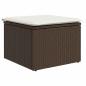 Preview: 8-teiliges Garten Sofa Set mit Kissen Braun Poly Rattan