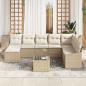 Preview: 9-teiliges Garten Sofa Set mit Kissen Braun Poly Rattan