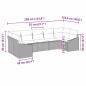Preview: 7-teilige Garten-Sofa-Garnitur mit Kissen Braun Poly-Rattan