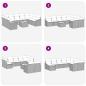 Preview: 10-teiliges Garten Sofa Set mit Kissen Grau Poly Rattan