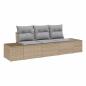Preview: Sofa Set 3 stk. Beige [Synthetisch]: Poly Rattan