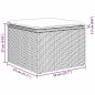 Preview: ARDEBO.de - 5-teiliges Garten-Sofa-Set mit Kissen Hellgrau Poly-Rattan