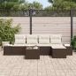 Preview: 5-teiliges Garten Sofa Set mit Kissen Grau Poly Rattan