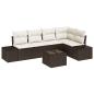 Preview: 5-teiliges Garten Sofa Set mit Kissen Grau Poly Rattan