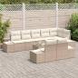 Preview: ARDEBO.de - 9-teiliges Garten-Sofa-Set mit Kissen Braun Poly-Rattan