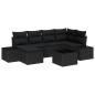 Preview: 7-teiliges Garten Sofa Set mit Kissen Beige Poly-Rattan