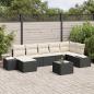 Preview: ARDEBO.de - 7-teiliges Garten-Sofa-Set mit Kissen in braunem Poly-Rattan