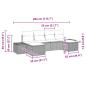 Preview: 6-teiliges Garten-Sofaset mit Kissen in Schwarz aus Poly-Rattan