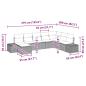 Preview: 8-teiliges Garten-Sofa-Set mit Kissen Braun Poly Rattan