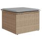 Preview: 8-teiliges Garten Sofa Set mit Kissen Beige Poly Rattan Akazie