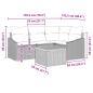 Preview: 5-teilige Garten Sofa Set mit Kissen grau Poly Rattan Akazie