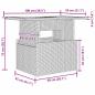 Preview: 6-teiliges Garten Sofa Set mit Kissen Braun Poly Rattan
