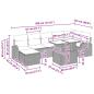 Preview: 8-teiliges Garten-Sofaset mit Kissen in grauem Poly-Rattan