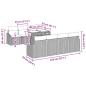 Preview: 9-teiliges Garten Sofa Set mit Kissen Braun Poly Rattan