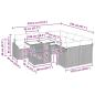Preview: 9-teiliges Garten-Sofa-Set mit Kissen Schwarz Poly-Rattan
