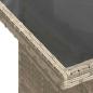 Preview: ARDEBO.de - 9-teiliges Garten Sofa Set mit Kissen in Hellgrau aus Poly Rattan