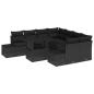 Preview: Gartensofa-set 9 stk. Schwarz Poly-Rattan