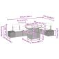 Preview: 7-teiliges Gartensofa Set mit Kissen Schwarz Poly Rattan