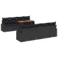 Preview: Garten-Sofa-Set 7 stk. Schwarz