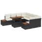 Preview: Gartensofa-set 9 Stk. Schwarz und Beige
