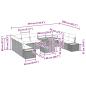 Preview: 11-teilige Garten-Essgruppe mit Kissen Beige Poly-Rattan Akazie