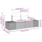 Preview: 6-teiliges Garten-Sofa-Set mit Kissen Braun Poly-Rattan