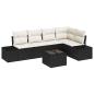 Preview: 5-teiliges Garten Sofa Set mit Kissen Braun Poly Rattan