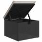 Preview: 8-teiliges Garten-Sofa-Set mit Kissen Schwarz Poly Rattan