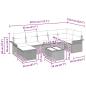 Preview: 8-teiliges Garten Sofaset mit Kissen Grau Poly-Rattan
