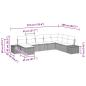 Preview: 8-teiliges Garten Sofa Set mit Kissen Hellgraues Poly-Rattan