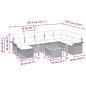 Preview: 9-Teiliges Garten-Sofa-Set mit Kissen Beige Poly-Rattan