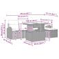Preview: 6-teiliges Garten-Sofa-Set mit Kissen Braun Poly-Rattan