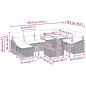 Preview: Gartensofa-set 9 Stk. Poly-Rattan