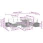 Preview: Gartensofa-set mit Kissen mit Speicher 9 pcs Beige Poly-Rattan