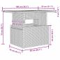 Preview: 9-teiliges Garten-Sofa-Set mit Kissen Grau Poly-Rattan