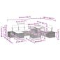 Preview: Gartensofa-set 9 Stk. Schwarz Poly-Rattan