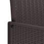 Preview: 5-teiliges Garten-Dining-Set mit Kissen Braun Poly Rattan