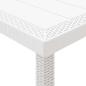 Preview: Garten Essgruppe 7 pcs Weiß Polt Rattan