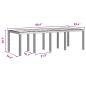 Preview: 9-teiliges Garten Essset Anthrazit Poly-Rattan