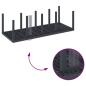 Preview: 9-teiliges Garten Essset Anthrazit Poly-Rattan
