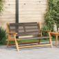 Preview: ARDEBO.de - Gartenbank Grau 76x122x73 cm Massivholz Akazie
