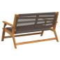 Preview: Gartenbank Grau 76x122x73 cm Massivholz Akazie
