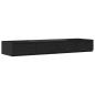 Preview: Bett Schubladen Schwarz 120x36,5x16,5 cm Holzwerkstoff