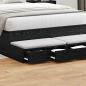 Preview: Bett Schubladen Schwarz 120x36,5x16,5 cm Holzwerkstoff