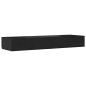 Preview: Bett Schubladen Schwarz 120x36,5x16,5 cm Holzwerkstoff