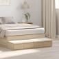 Preview: ARDEBO.de - Bett Schubladen Sonoma Eiche 120x36.5x16.5 cm Holzwerkstoff