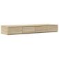 Preview: Bett Schubladen Sonoma Eiche 120x36.5x16.5 cm Holzwerkstoff
