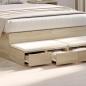 Preview: Bett Schubladen Sonoma Eiche 120x36.5x16.5 cm Holzwerkstoff