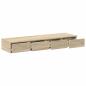 Preview: Bett Schubladen Sonoma Eiche 120x36.5x16.5 cm Holzwerkstoff